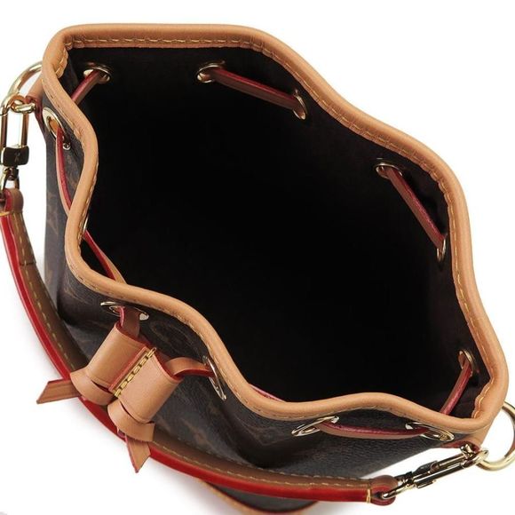 Louis Vuitton Nano Noe Handbag Mini Bag Monogram Canvas Dark Brown - Picture 4 of 7